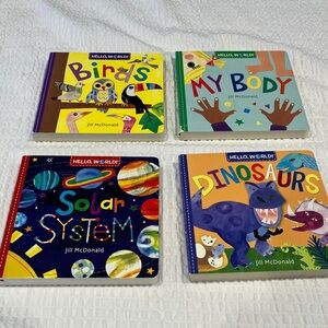 Hello World Kids' Educational Board Books Set